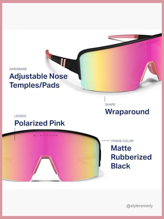 Wrap-Around Polarized Sunglasses - 100% UV Protection Sport Sunglasses main image 4